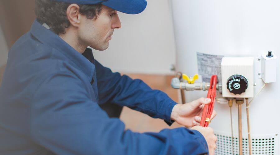 Local tankless water heater installation in St